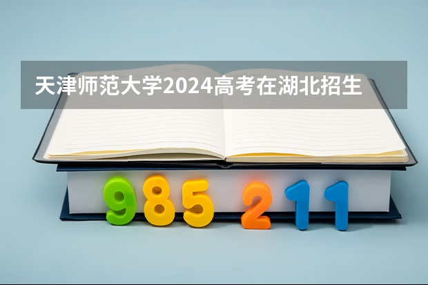 天津师范大学2024高考在湖北招生计划介绍