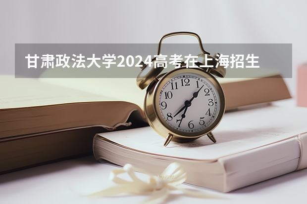 甘肃政法大学2024高考在上海招生计划介绍