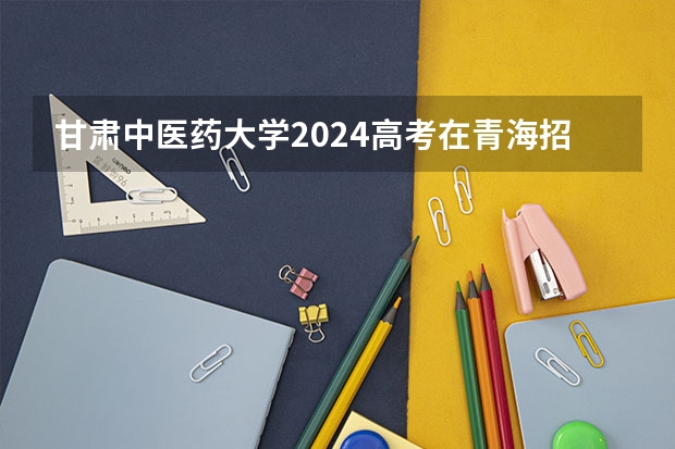 甘肃中医药大学2024高考在青海招生计划介绍