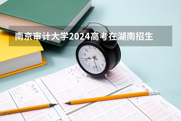 南京审计大学2024高考在湖南招生计划介绍