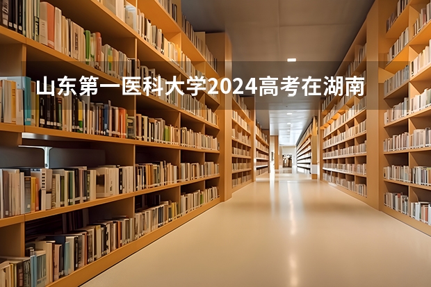 山东第一医科大学2024高考在湖南招生计划介绍