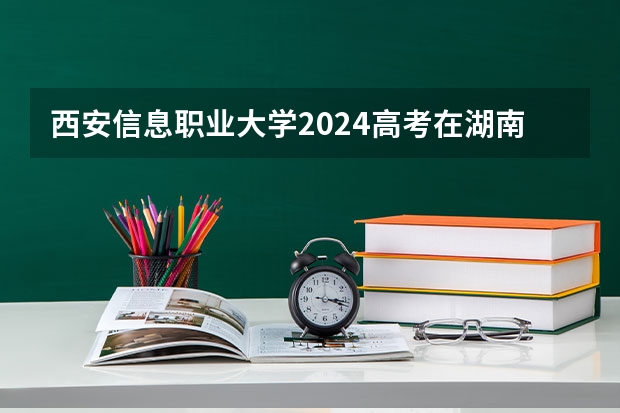 西安信息职业大学2024高考在湖南招生计划介绍