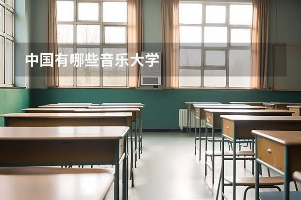 中国有哪些音乐大学