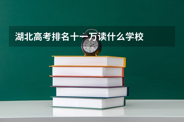 湖北高考排名十一万读什么学校