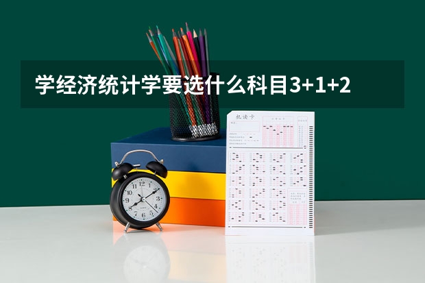 学经济统计学要选什么科目3+1+2