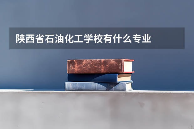 陕西省石油化工学校有什么专业