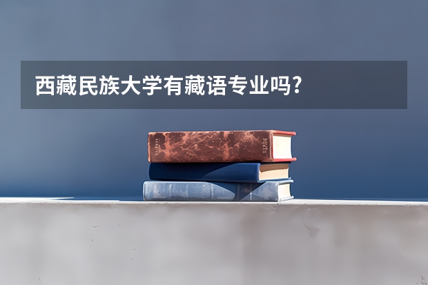 西藏民族大学有藏语专业吗?