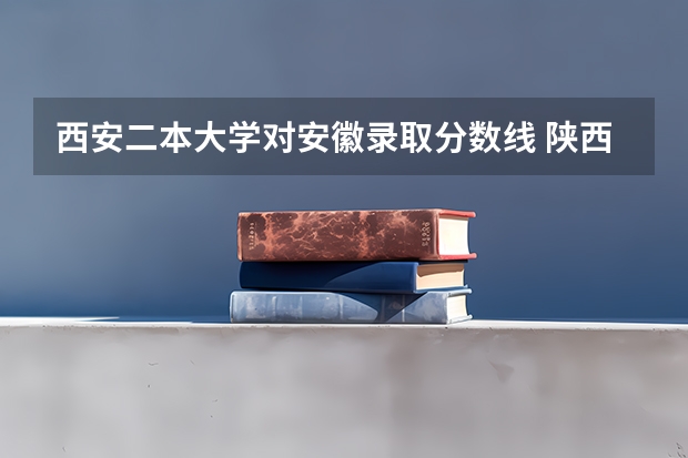 西安二本大学对安徽录取分数线 陕西二本大学录取分数线及位次延安大学