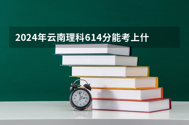 2024年云南理科614分能考上什么大学？