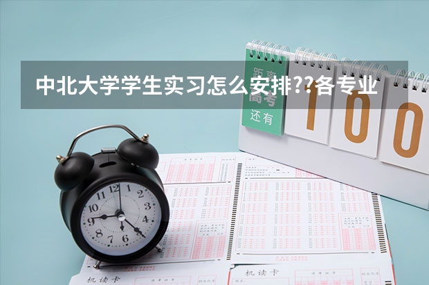 中北大学学生实习怎么安排??各专业？