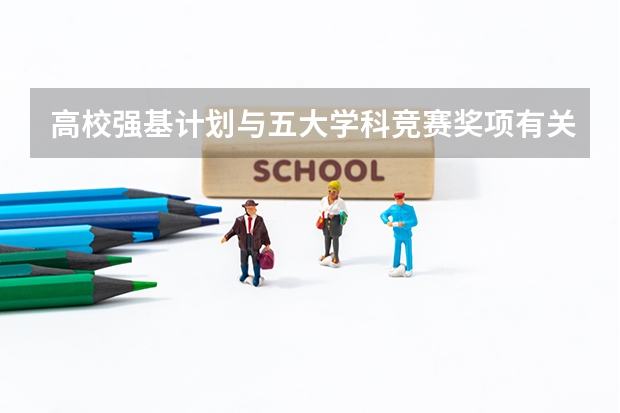 高校强基计划与五大学科竞赛奖项有关吗?